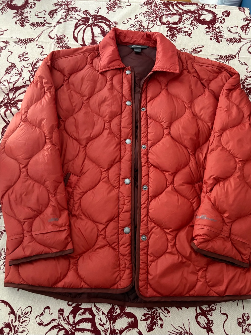 Quilted orange/red Puffer Jacket